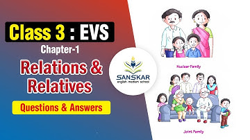 Class 3 EVS Chapter -1 Relations & Relatives | Questions & Answers