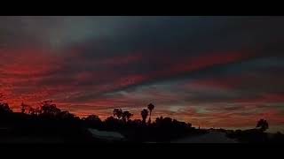 Unusual sunset with strange cloud formations #sunset #strange #clouds #formation #horizon 