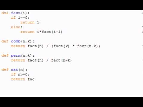 python combinatorics