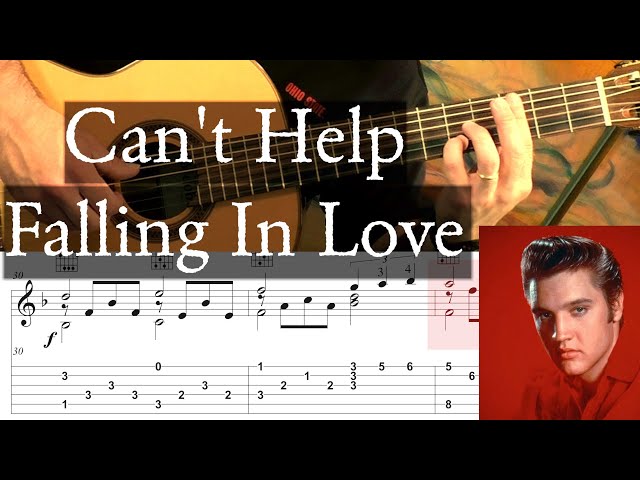 CAN'T HELP FALLING IN LOVE - Elvis Presley - Full Tutorial With