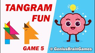 TANGRAM PUZZLE GAME 5 | BRAIN BOOST | IQ GAME | FUN  PARTY TIME LOGIC GAMES | 10MIN | CREATIVE KIDS screenshot 2