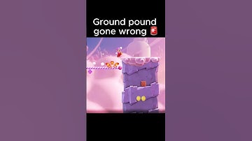 Ground pound gone wrong 🚨 #supermario