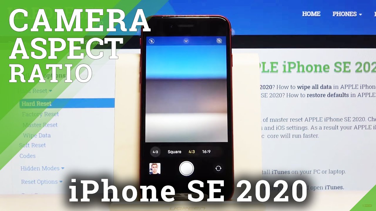 How To Change Camera Aspect Ratio On Iphone Se Set Camera Config Youtube