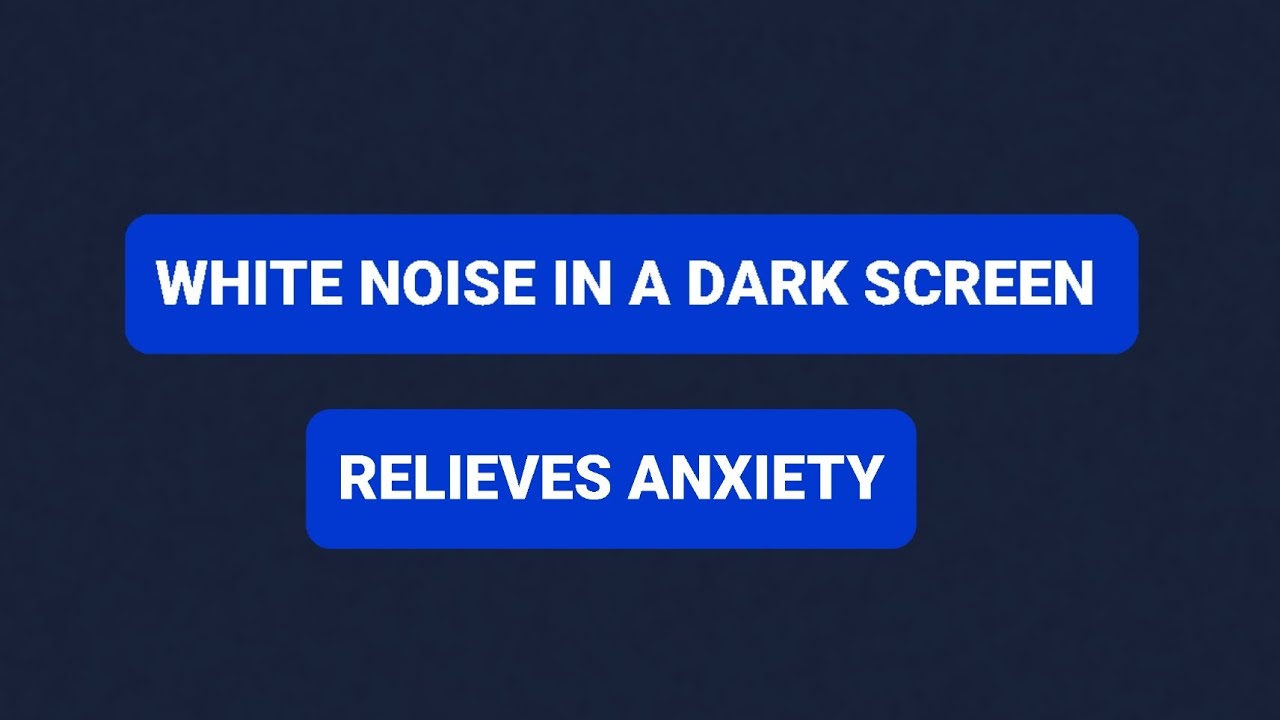 White noise help reduce anxiety,it relaxes mind so you can sleep deeply ...