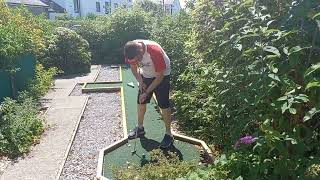 Crazy Golf at the Lake District Coast Aquarium Crazy Golf course in Maryport, Cumbria