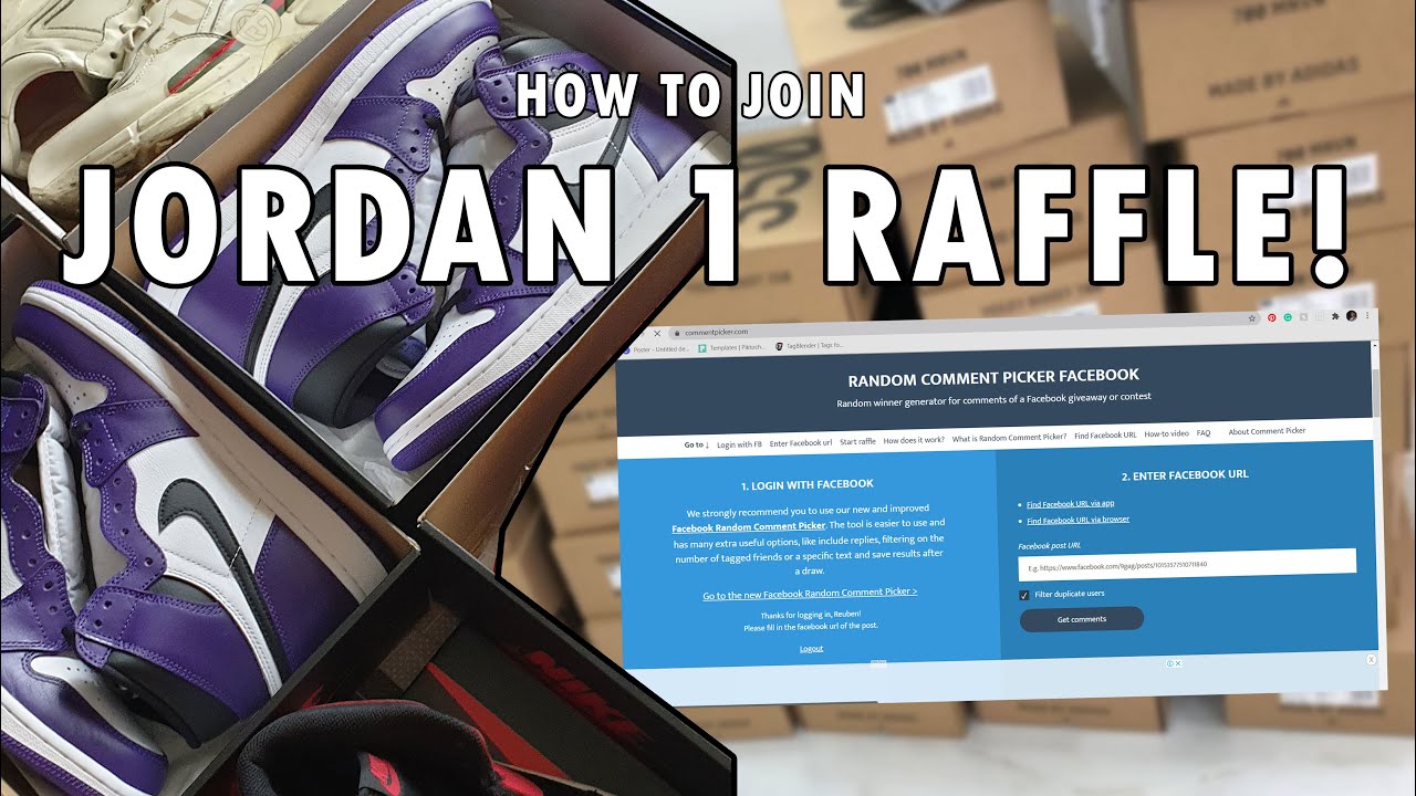 jordan court purple raffle