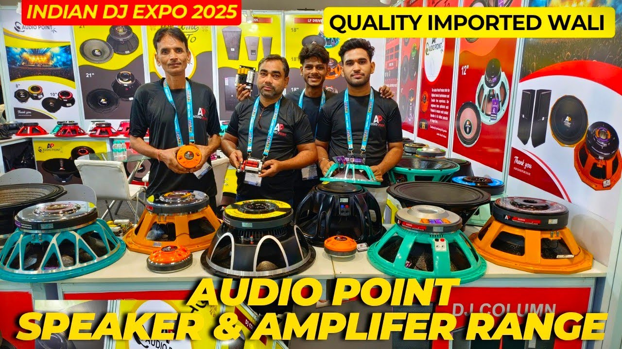 Wholesale Dj Speakers & Amplifier with Best price | Audio Point speaker Stall | Indian Dj Expo 2025