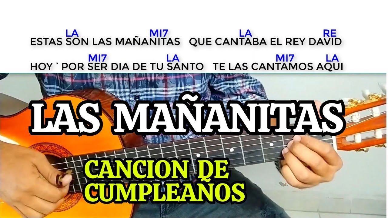 como tocar LAS MAÑANITAS en guitarra tutorial acordes requinto