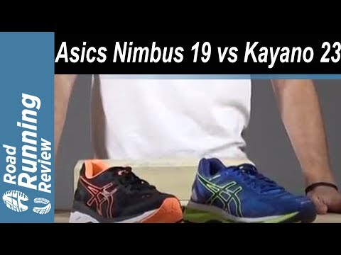 asics nimbus vs kayano 19