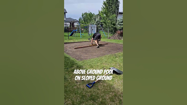 Installing Above Ground Pool..