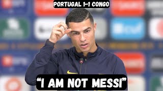 Ronaldo ADMITS Messi is the GOAT after World Cup STINKER - Post Match Interview - Portugal 1-1 Congo