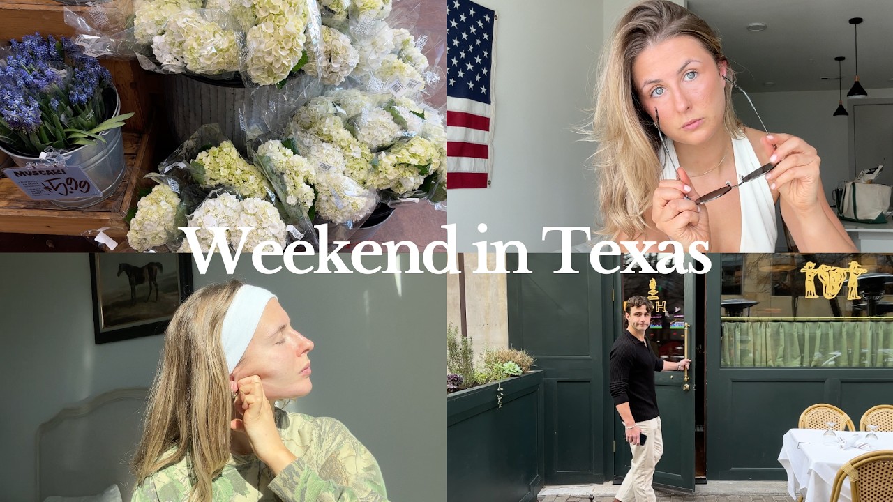 texas weekend vlog: workouts, brunch with an old friend, future plans + date night with will