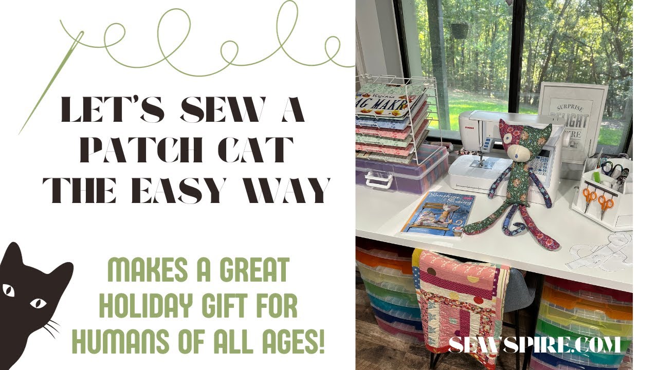 How to Sew A Patch Cat - Sewspire Sewing Hacks and Holiday Gift Ideas ...