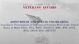 Joint House and Senate VSO Hearing