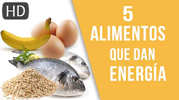 ¿Qué alimentos le aportan energía inmediata?