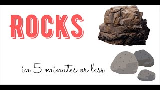ROCKS in 5 Minutes or Less - I TEACH YOU SCIENCE