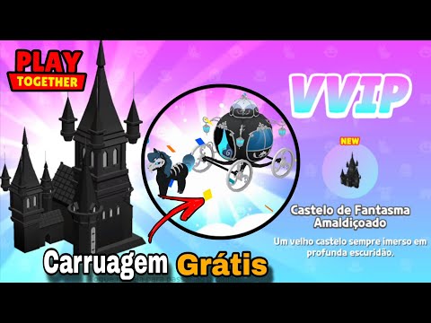 Consegui a CARRUAGEM MAL ASSOMBRADA e o CASTELO FANTASMA AMALDIÇOADO no #playtogether