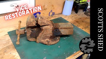 Rusty Deadlocked Vise Restoration Record No 4