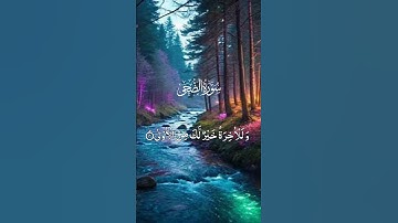 سورة الضحى  #quran #اكسبلور # #holyquran #لايك #القرآن  #دويتو #القرآن_الكريم #dailyquran