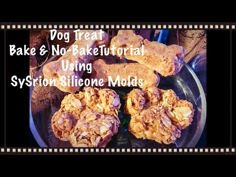 Dog Treat Tutorial Using The SySrion Bones + Puppy Paws Silicone Molds 