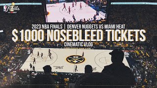 2023 NBA FINALS GAME ONE VLOG | $1000 NOSEBLEEDS TICKETS! NUGGETS vs HEAT!