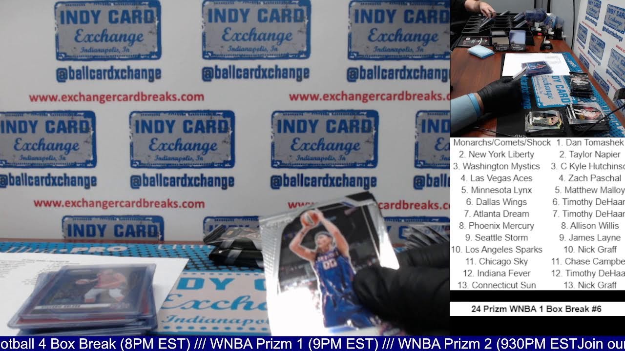 Exchanger Card Breaks - Live Stream - 2/28/2025 - Topps Chrome Football & Panini WNBA Prizm