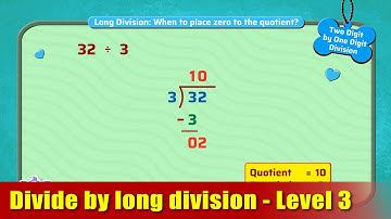 G3 - Module 15 - Exercise3 - Divide by long division - Level 3 | Appu Series | Grade 3 Math Learning