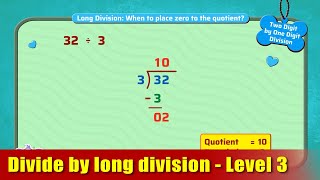G3 - Module 15 - Exercise3 - Divide by long division - Level 3 | Appu Series | Grade 3 Math Learning