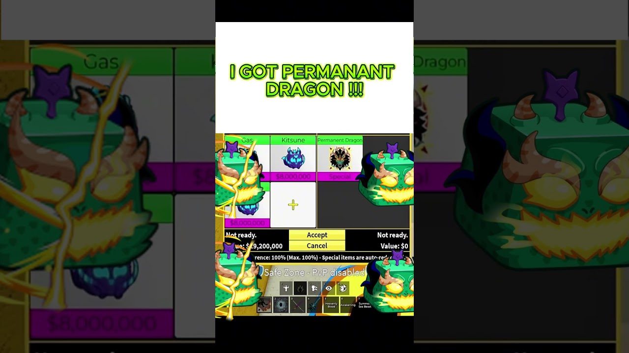 I GOT FREE PERMANENT DRAGON IN BLOX FRUIT !! 