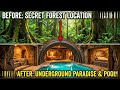 Building a Secret Underground House with a Swimming Pool (Secret Bunker in the Forest)