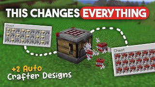 Minecraft Crafter Explained + 2 Simple Auto Crafter Designs