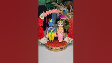 Krishna ji jhula making 🦚 Radha Krishna jhula making 🙏 Jai shree krishna #shorts #short