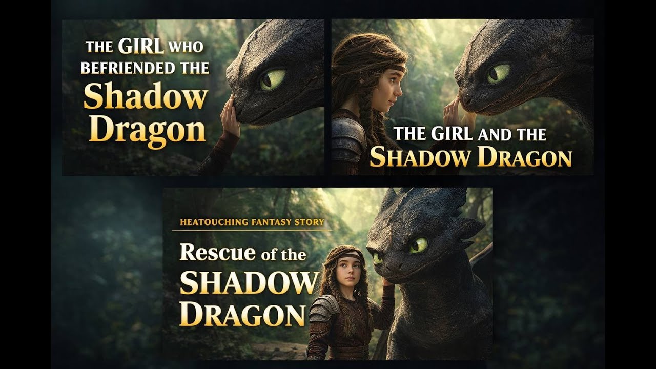 The Girl Who Befriended the Shadow Dragon | Emotional Fantasy Rescue Story