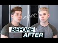 HOW TO DYE YOUR HAIR PLATINUM BLONDE AT HOME l MEN HAIR TUTORIAL 2021