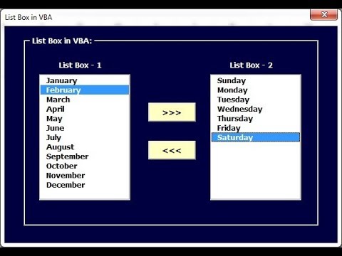 Dynamic list in list box of VBA User form