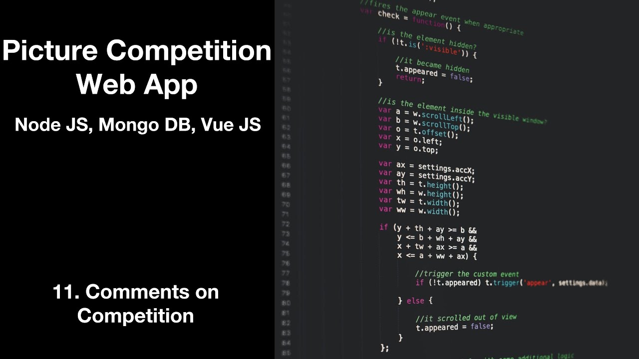 11. Comments on Competition - Picture Competition Web App in Node JS ...