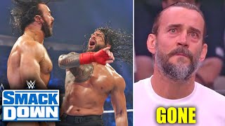 CM Punk Relinquish Title Roman Reigns Challenged by Drew McIntyre WWE Smackdown Highlights 2022