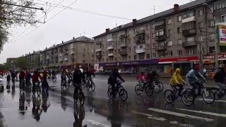 Велопробег километры Победы, Новосибирск 8 мая 2016 года.
