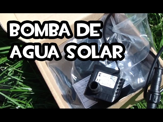 Económica y Potente BOMBA de AGUA SOLAR! con batería de 12v ☀️🔋 