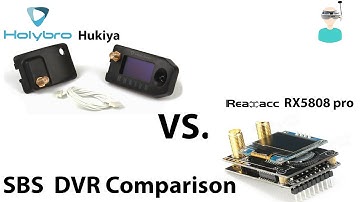 Holybro Hukiya RX5808 Pro Diversity Receiver Vs Realacc RX5808 - Side By Side DVR Comparison