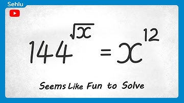 How Do We Solve This Exponential Equation #funmath #mathtrick #matholympiadquestion | Sehlu