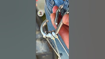 So Simple – Yet Brilliant! A Carabiner Trick with a Wrench! #tips