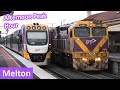 V/Line Passenger Trains at Melton during Peak Hour - Melbourne Transport