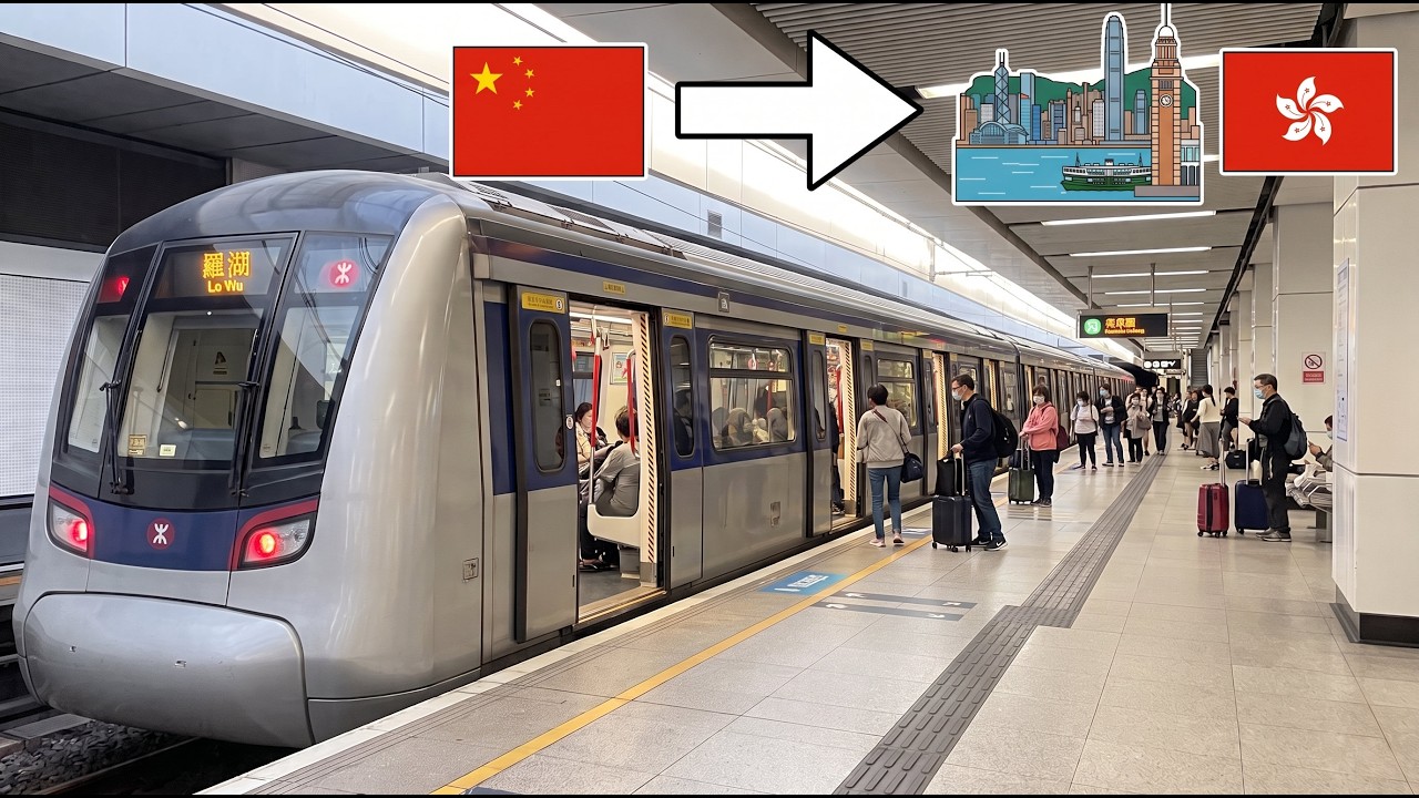 <p><strong>Journey Across the China Border: Traveling from Shenzhen to Hong Kong via the East Rail Line MTR</strong></p> – Video