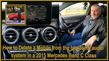How to Delete a Mobile from the bluetooth audio system in a 2015 Mercedes Benz C Class