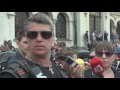 Протест и контрапротест посрещнаха "Нощните вълци" в София