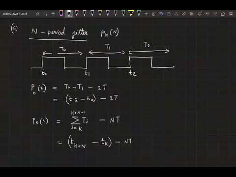 Thumbnail for Lecture 16: Jitter definitions, jitter characterizations