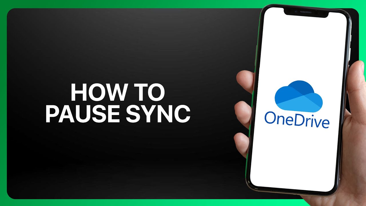 How To Pause OneDrive Sync In OneDrive App 2025! Tutorial - YouTube