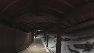 【4K 360° VR】Japanese Horror Video | Around Ryokan at Night(also available without VR headset)