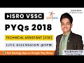 ISRO Computer Science Previous Year Questions | VSSC Technical Assistant 2018 #isropreviousyearpaper